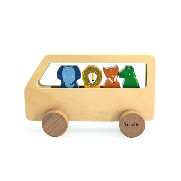 Drewniany autobus dla zwierząt Trixie Baby