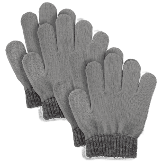 SUNDSVALL vilnonės pirštuotos pirštinės, 2 vnt., pilkos