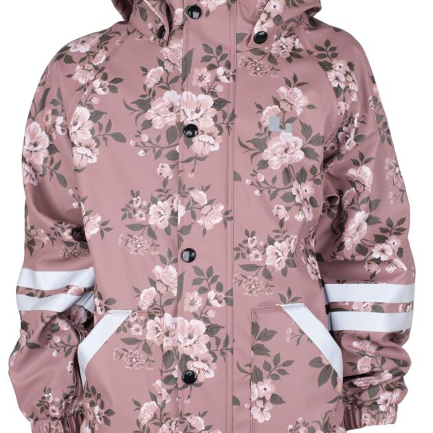 LEKHYTTAN lietaus kostiumas su flisu, rožinis / rudas