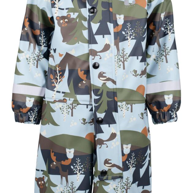LEKHYTTAN RAIN BABY OVERALL, FLEECE