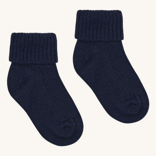 HCFlosi vilnos ir bambuko kojinės (2 poros) – tamsiai mėlynos