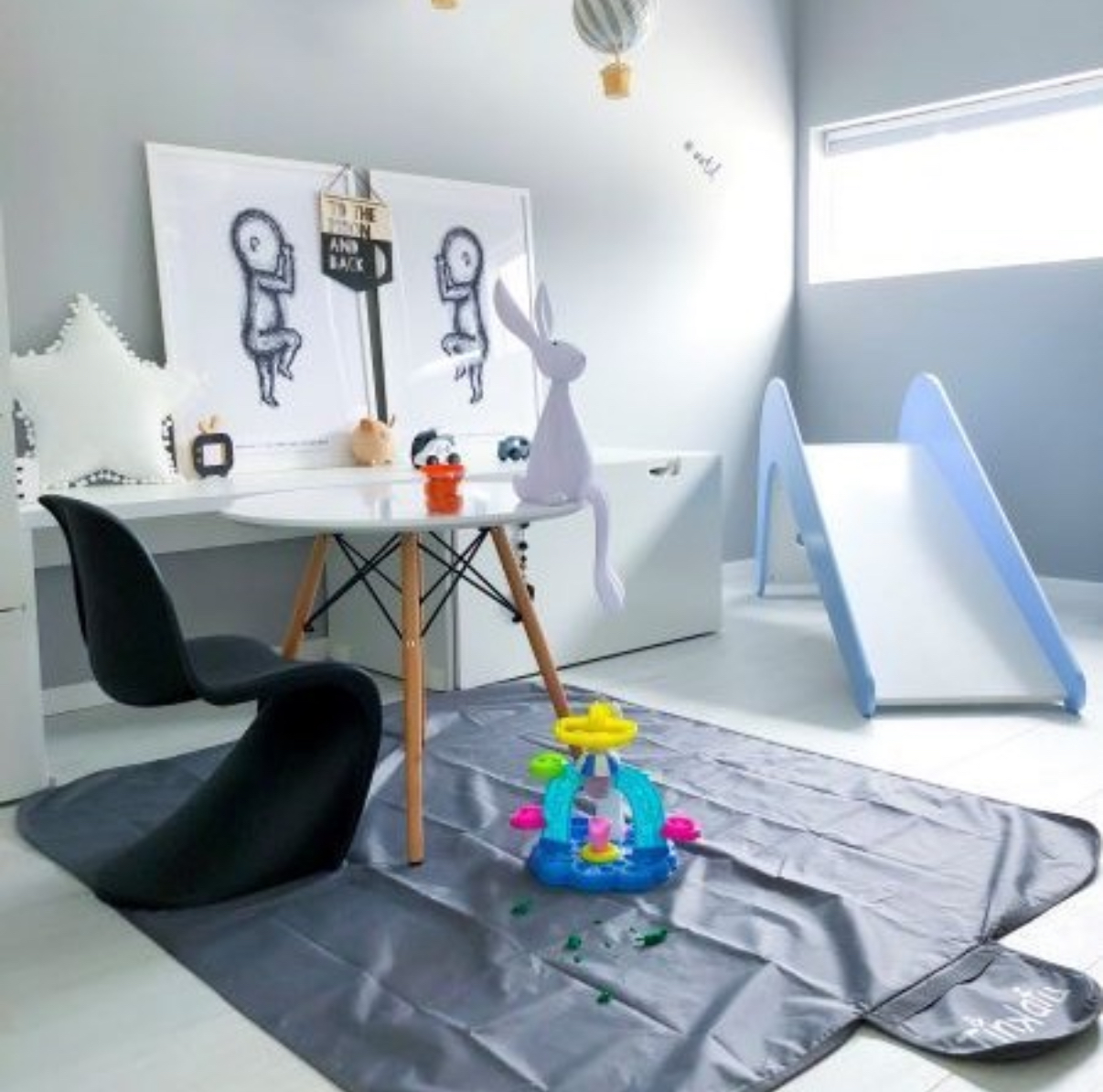 Grindų apsauga 120 × 145 cm – juoda - Image 4