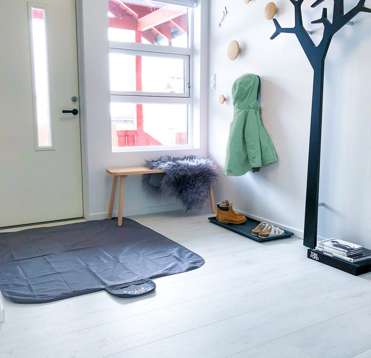 Grindų apsauga 120 × 145 cm – juoda - Image 3