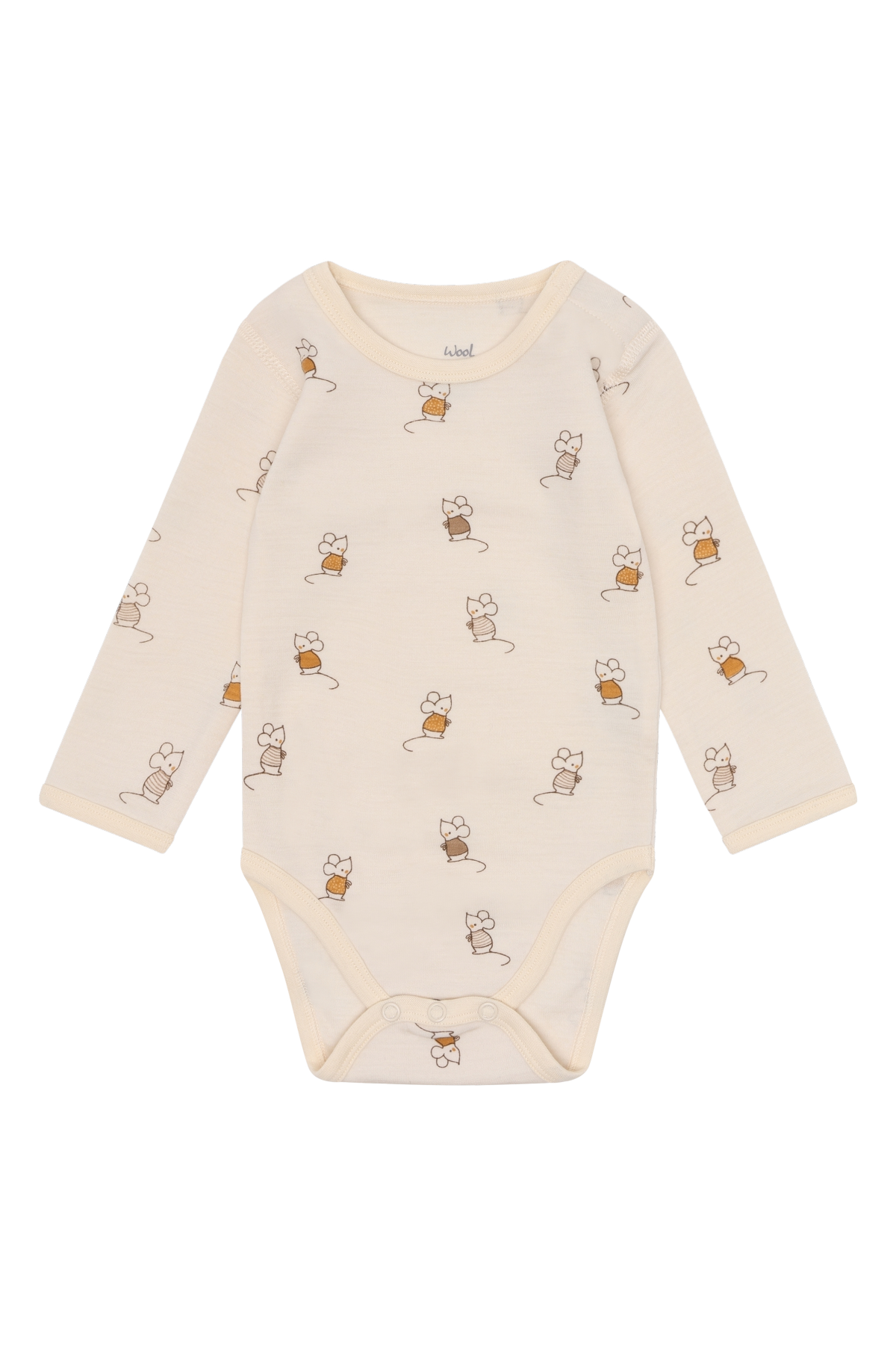 Ilgarankovis merino vilnos bodis „Peliukas“ – kreminė - Image 4