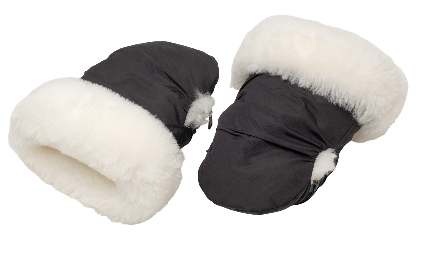 MERINO vilnos pirštinės su užtrauktuku - baltos - Image 2