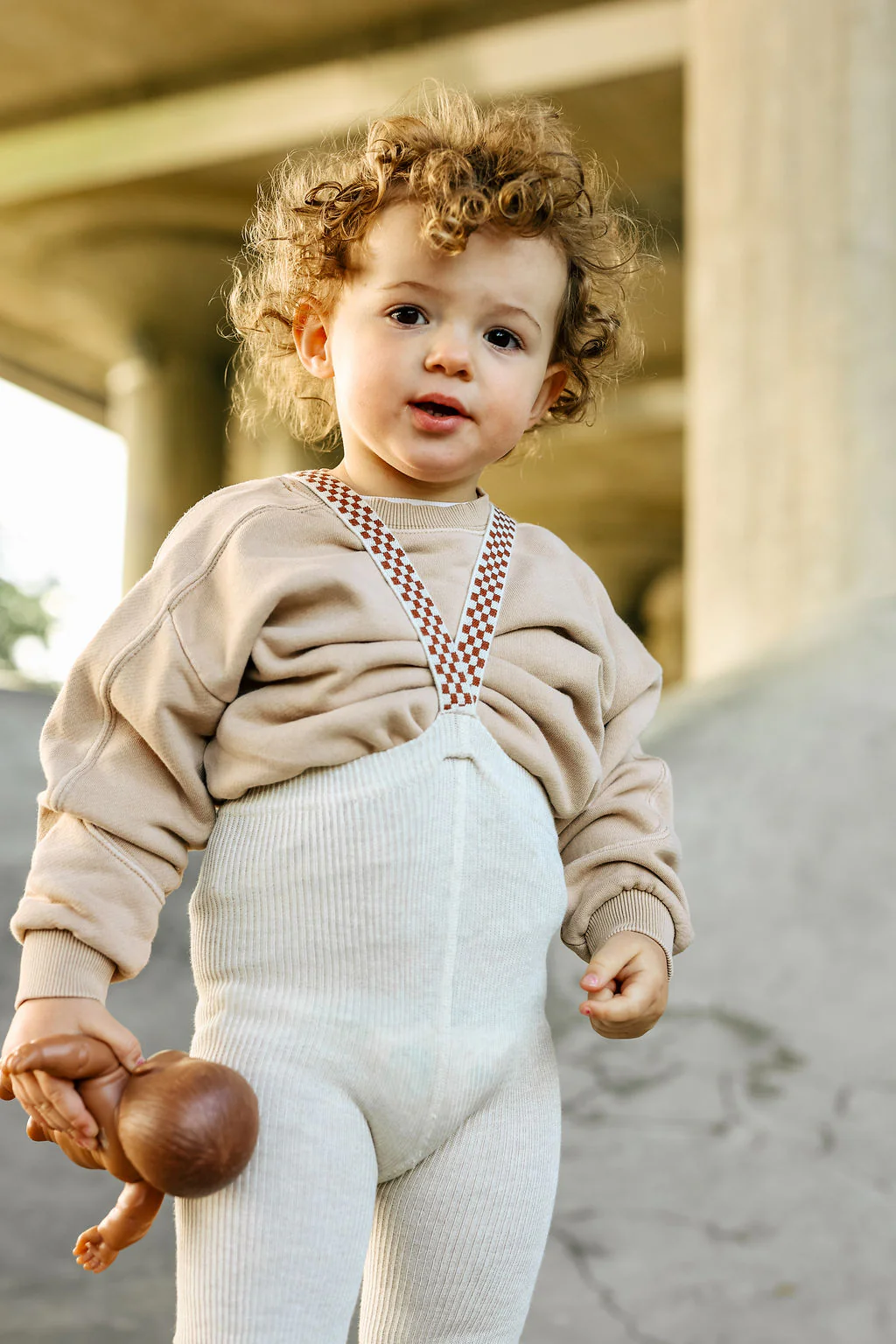 Silly Silas „Footless Cream Blend Checked“ – pėdkelnės-kojinės be pėdučių su petnešėlėmis - Image 5