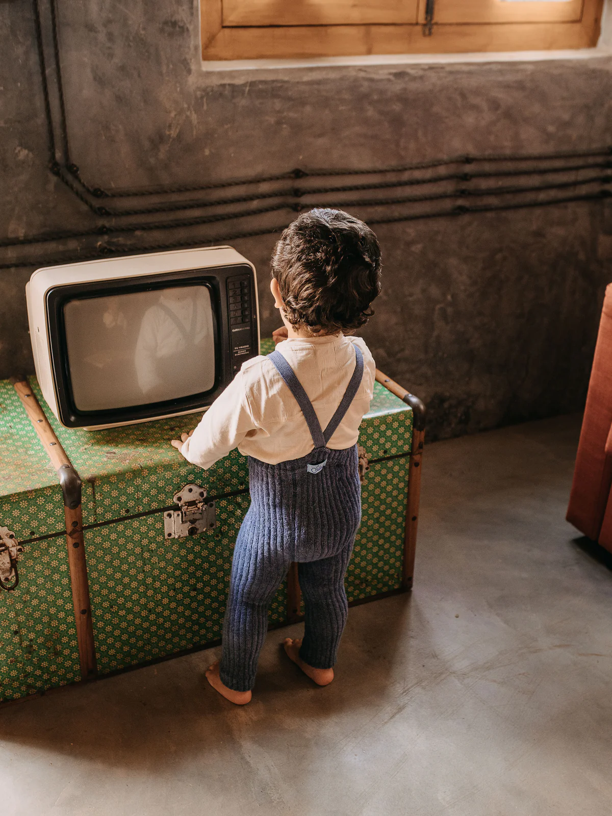 Silly Silas „Footless Steel Blue“ – be pėdučių pėdkelnės-kojinės su petnešėlėmis - Image 5