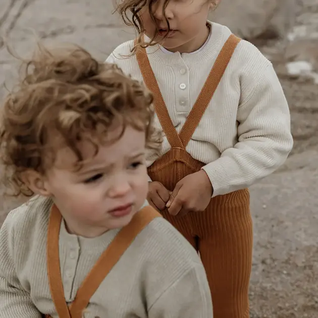 Silly Silas „Hippy Amber Footed“ – pėdkelnės-kojinės su petnešėlėmis