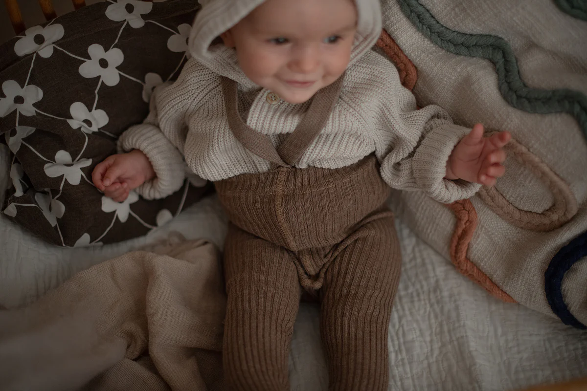 Silly Silas „Hippy Cocoa Blend Footed“ – pėdkelnės-kojinės su petnešėlėmis - Image 3