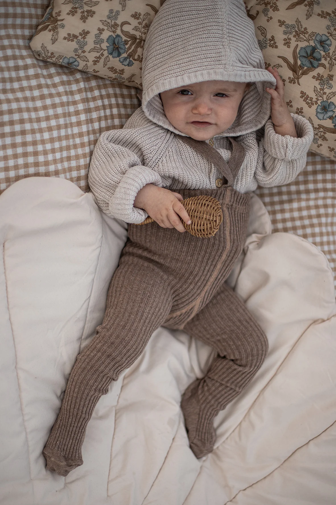 Silly Silas „Hippy Cocoa Blend Footed“ – pėdkelnės-kojinės su petnešėlėmis