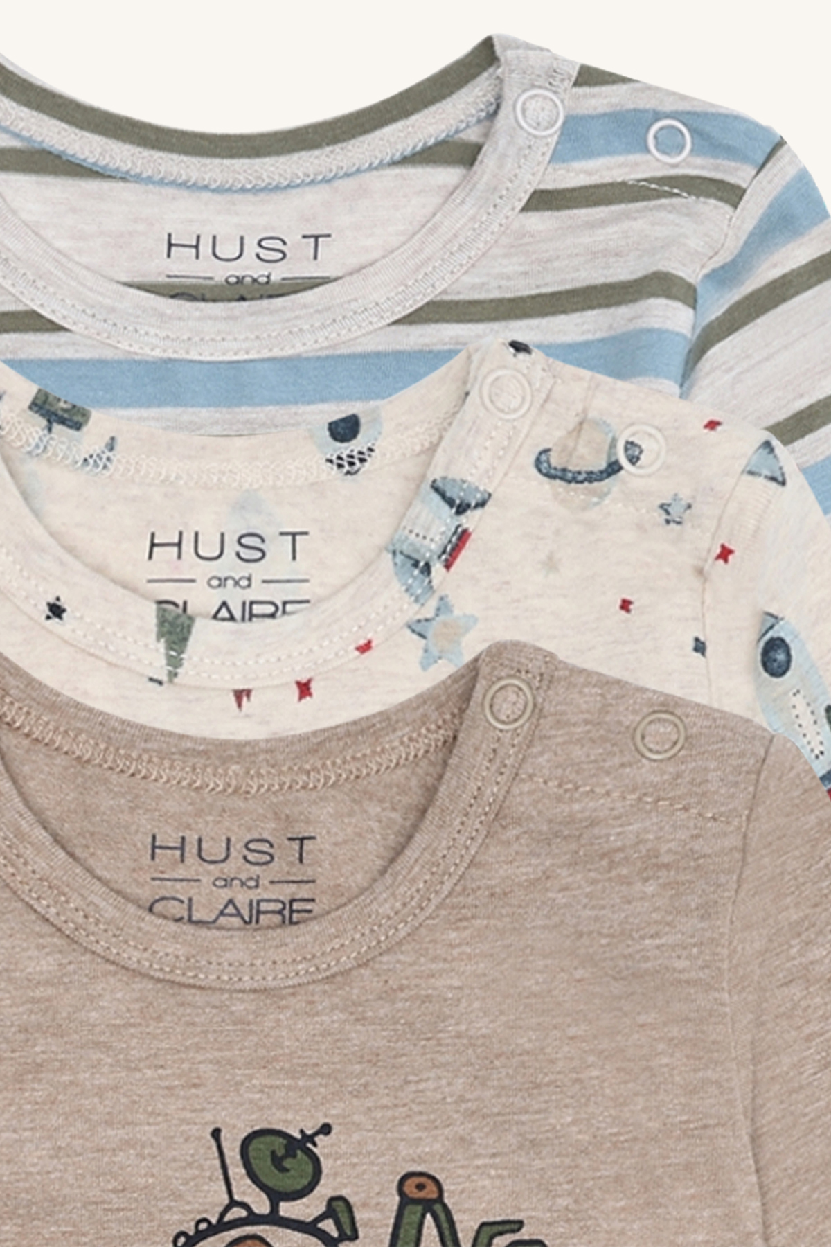 Hust and Claire bodis ilgomis rankovėmis – 3 vnt. (Bertram Rocket, Wheat) - Image 3