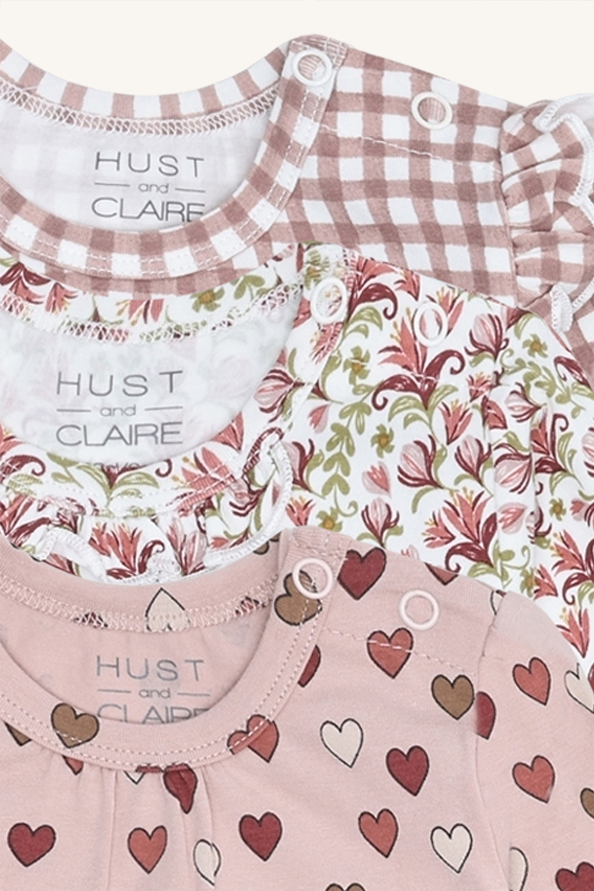 Hust and Claire bodis – 3 vnt. (HCBella Little Check) - Image 3