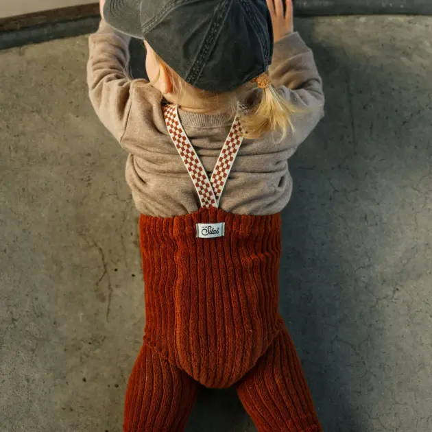 Silly Silas „Footless Cinnamon“ – be pėdučių pėdkelnės-kojinės su petnešėlėmis